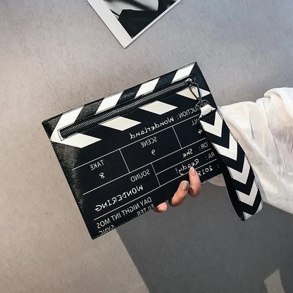 Movie Clapperboard Crossbody Bag | Cute PU Leather Clutch Purse