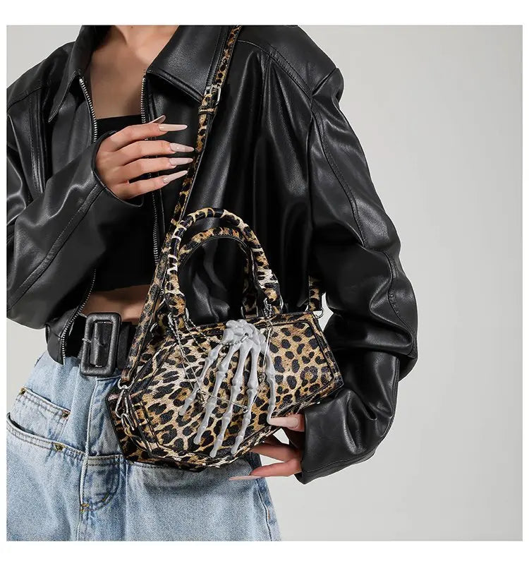 Gothic Coffin Handbag with Skeleton Hand | Alternative Shoulder Bag