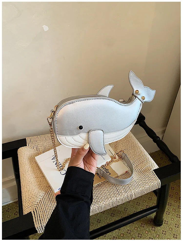 Cute Shark Crossbody & Clutch Bag | Novelty Purse for Women