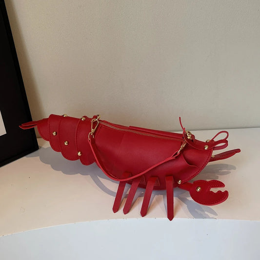 Lobster Crossbody Bag for Women | Cute PU Leather Shoulder Purse
