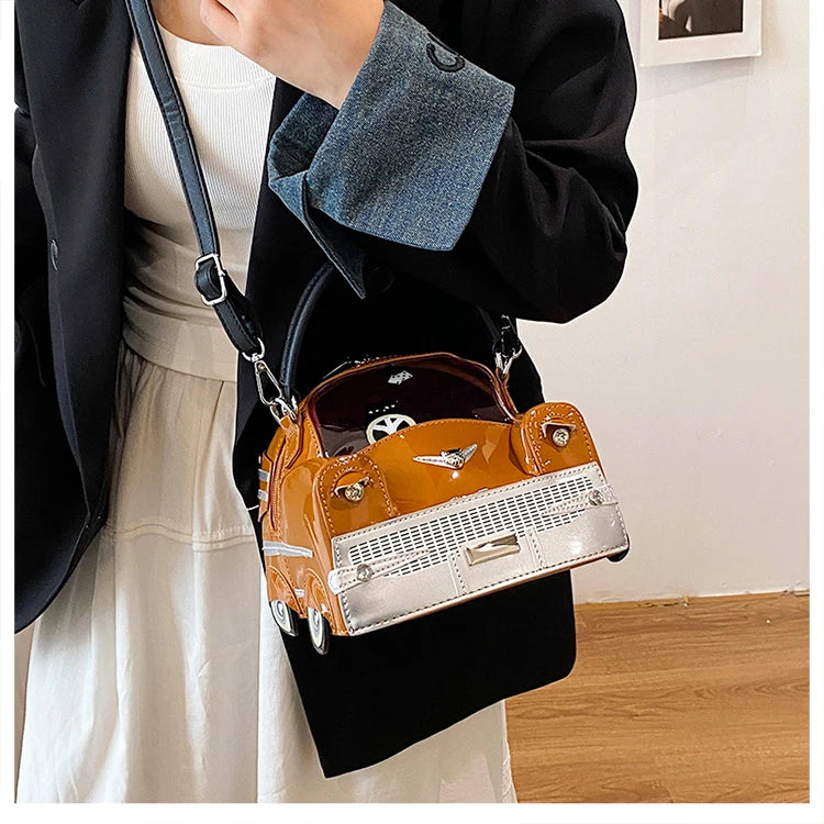Fashion Creative PU Square Shoulder & Crossbody Bags for Women 2026 Hot SaleLarge Capacity Retro Design Personality Handbags