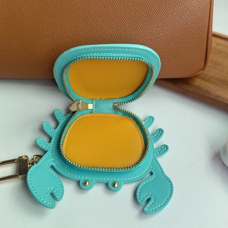 Crab Mini Wallet Zipper Pouch | Cute Bag Decoration Accessory