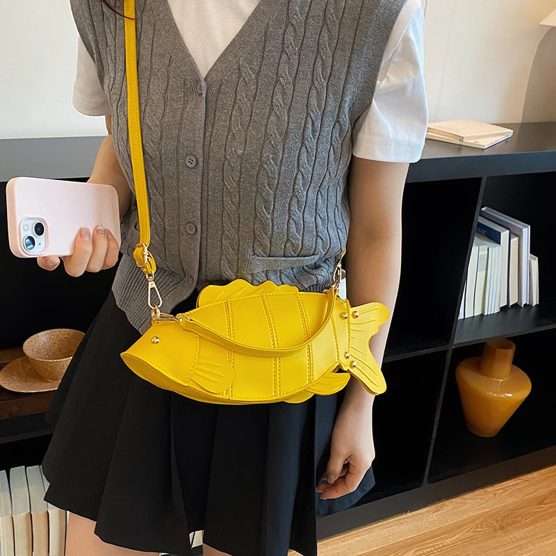 3D Fish Clutch & Crossbody Bag | Novelty Fish Purse for Women
