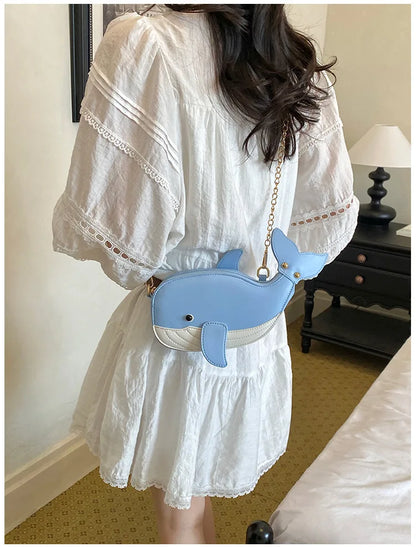 Cute Shark Crossbody & Clutch Bag | Novelty Purse for Women