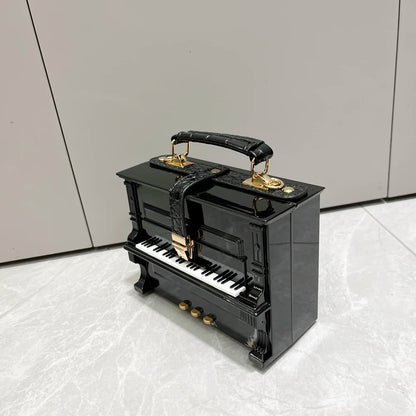 Piano Shaped Handbag for Women | Unique Clutch Statement Purse