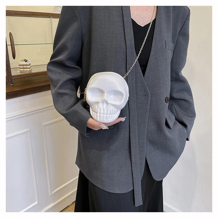 Halloween Skull Crossbody Bag | Cute Gothic Novelty Purse