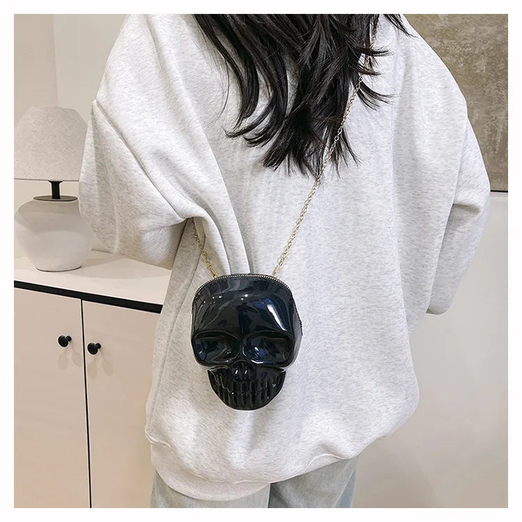 Halloween Skull Crossbody Bag | Cute Gothic Novelty Purse