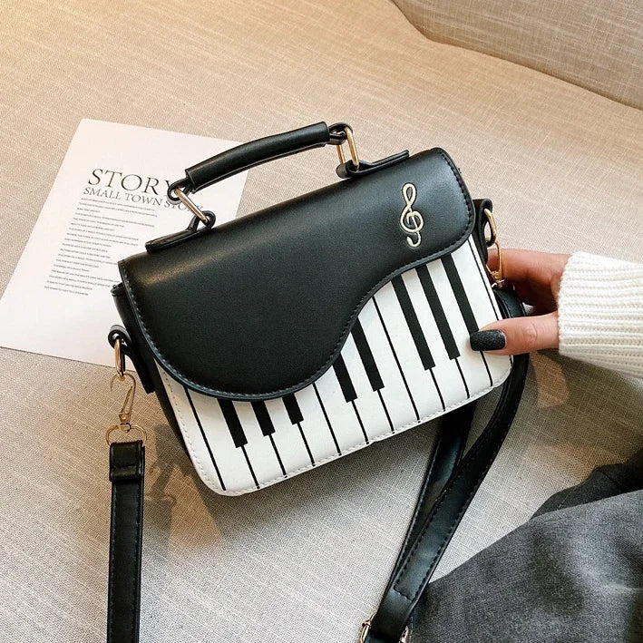 Women's Shoulder Bag Korean Piano Design Women Shoulder Bags PU Leather Messenger Bag Handbag Fashion Corssbody Bag