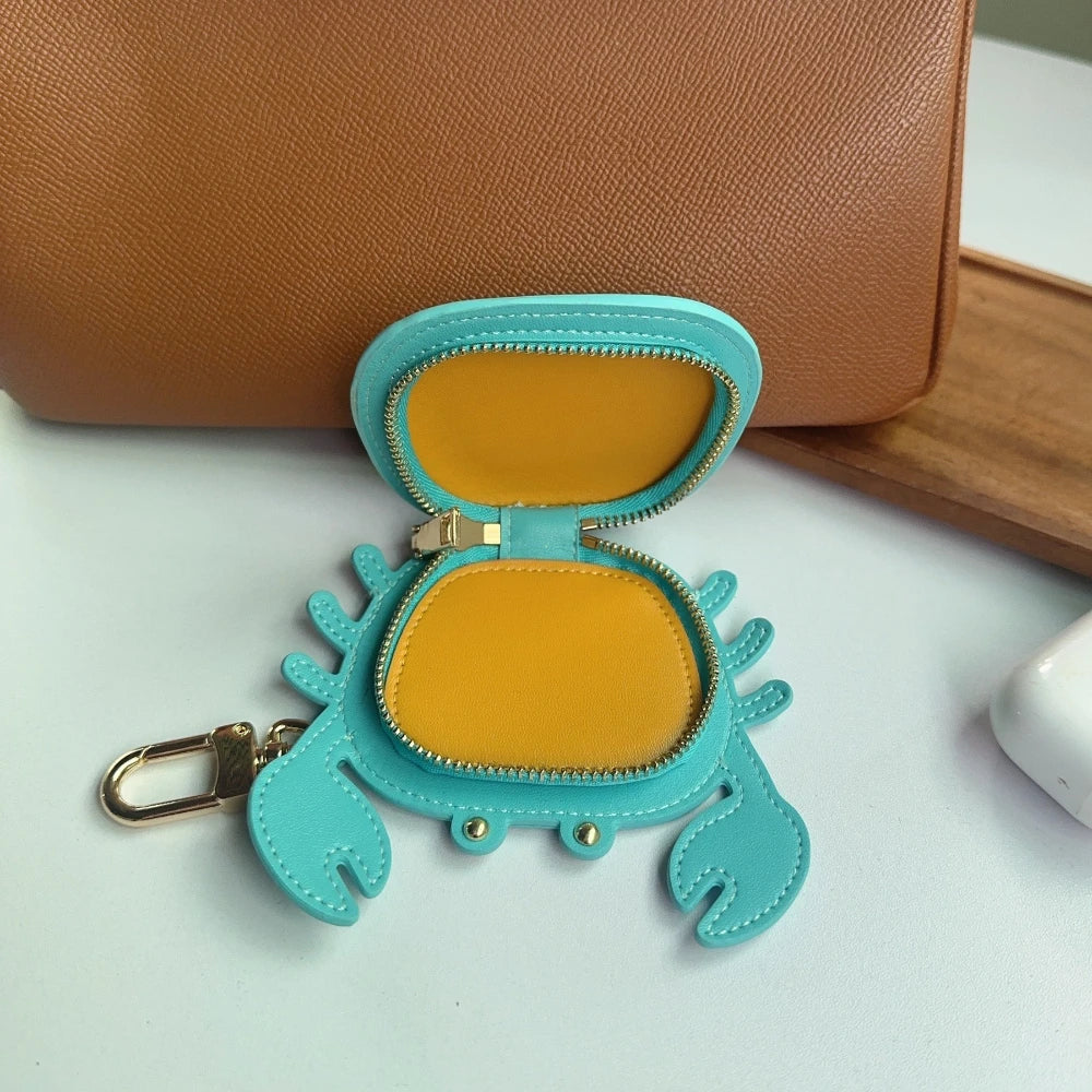 Crab Mini Wallet Zipper Pouch | Cute Bag Decoration Accessory