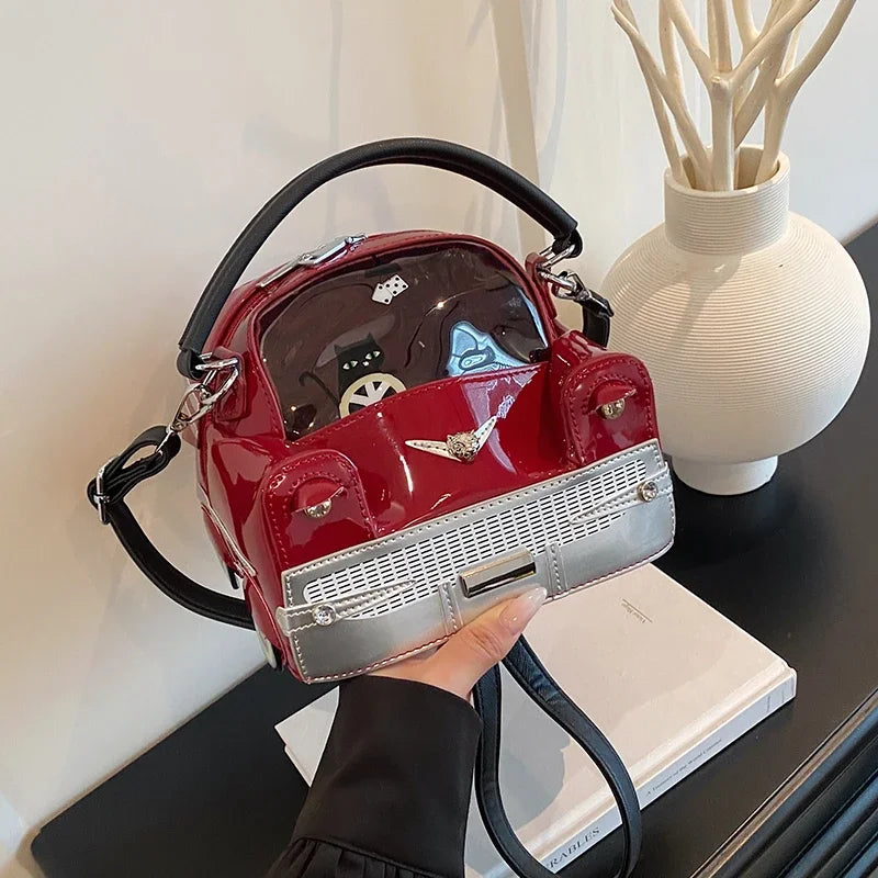 Fashion Creative PU Square Shoulder & Crossbody Bags for Women 2026 Hot SaleLarge Capacity Retro Design Personality Handbags