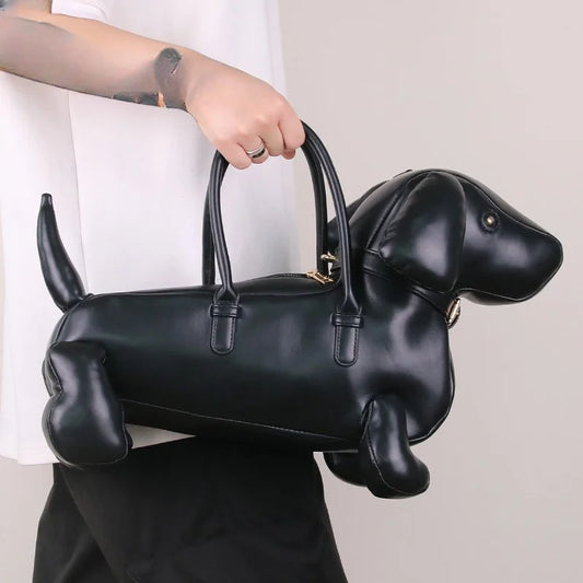 Dachshund Handbag, Cute PU Leather Shoulder Crossbody Messenger Bag | unisex