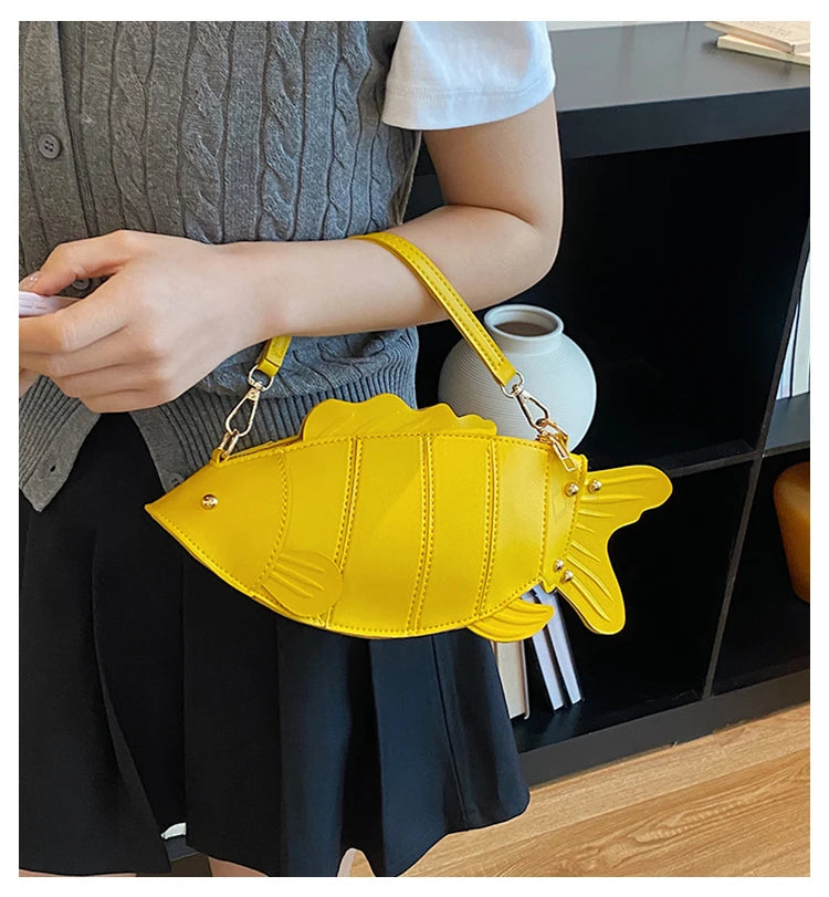 3D Fish Clutch & Crossbody Bag | Novelty Fish Purse for Women