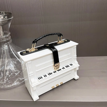 Piano Shaped Handbag for Women | Unique Clutch Statement Purse