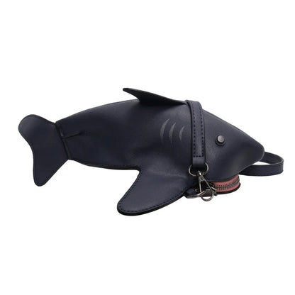 Cute Shark Crossbody Bag for Women | Unique Mini Shoulder Purse