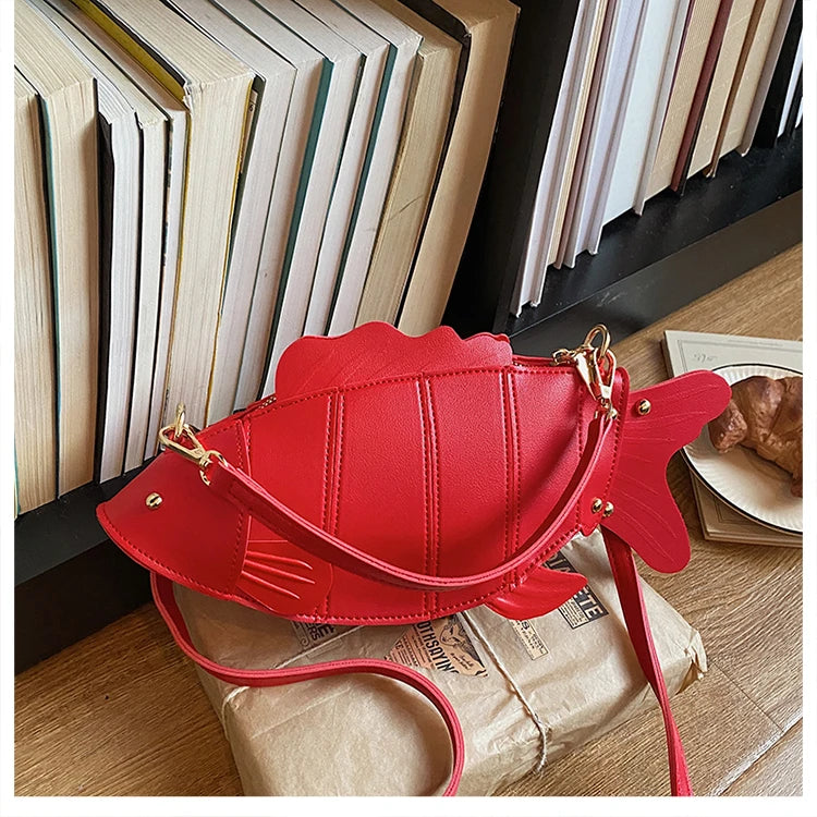 3D Fish Clutch & Crossbody Bag | Novelty Fish Purse for Women