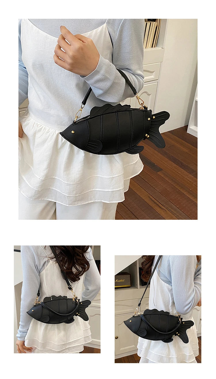 3D Fish Clutch & Crossbody Bag | Novelty Fish Purse for Women