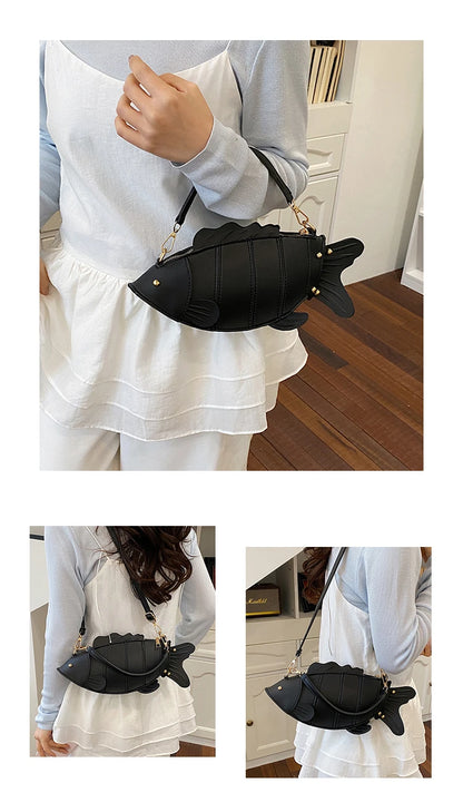 3D Fish Clutch & Crossbody Bag | Novelty Fish Purse for Women