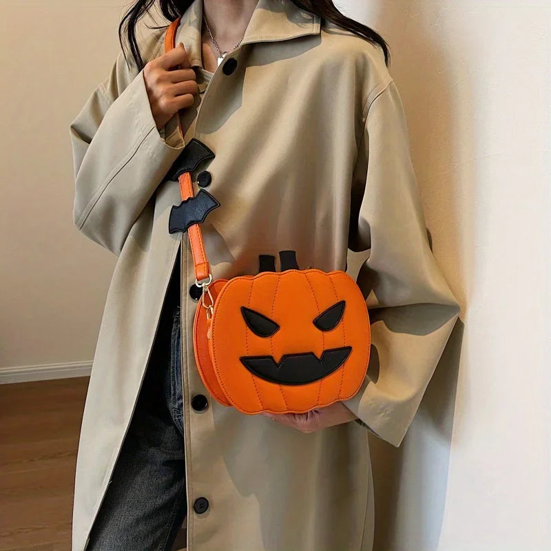 Halloween Pumpkin Crossbody Purse