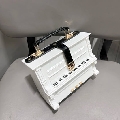 Piano Shaped Handbag for Women | Unique Clutch Statement Purse
