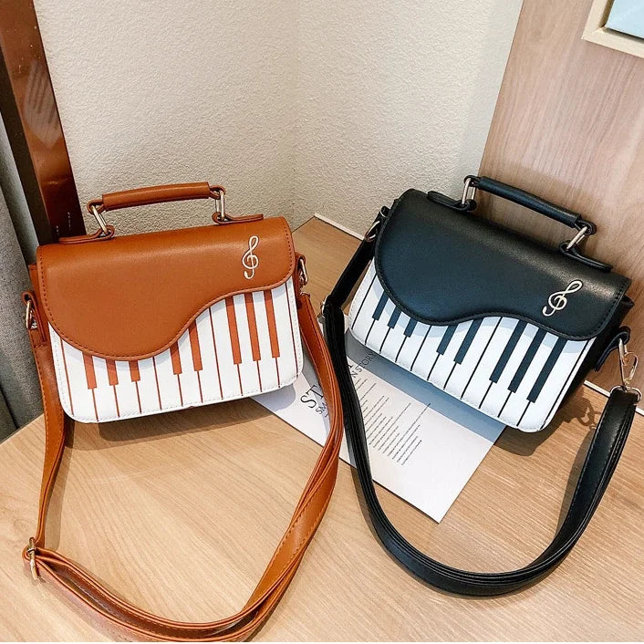 Women's Shoulder Bag Korean Piano Design Women Shoulder Bags PU Leather Messenger Bag Handbag Fashion Corssbody Bag