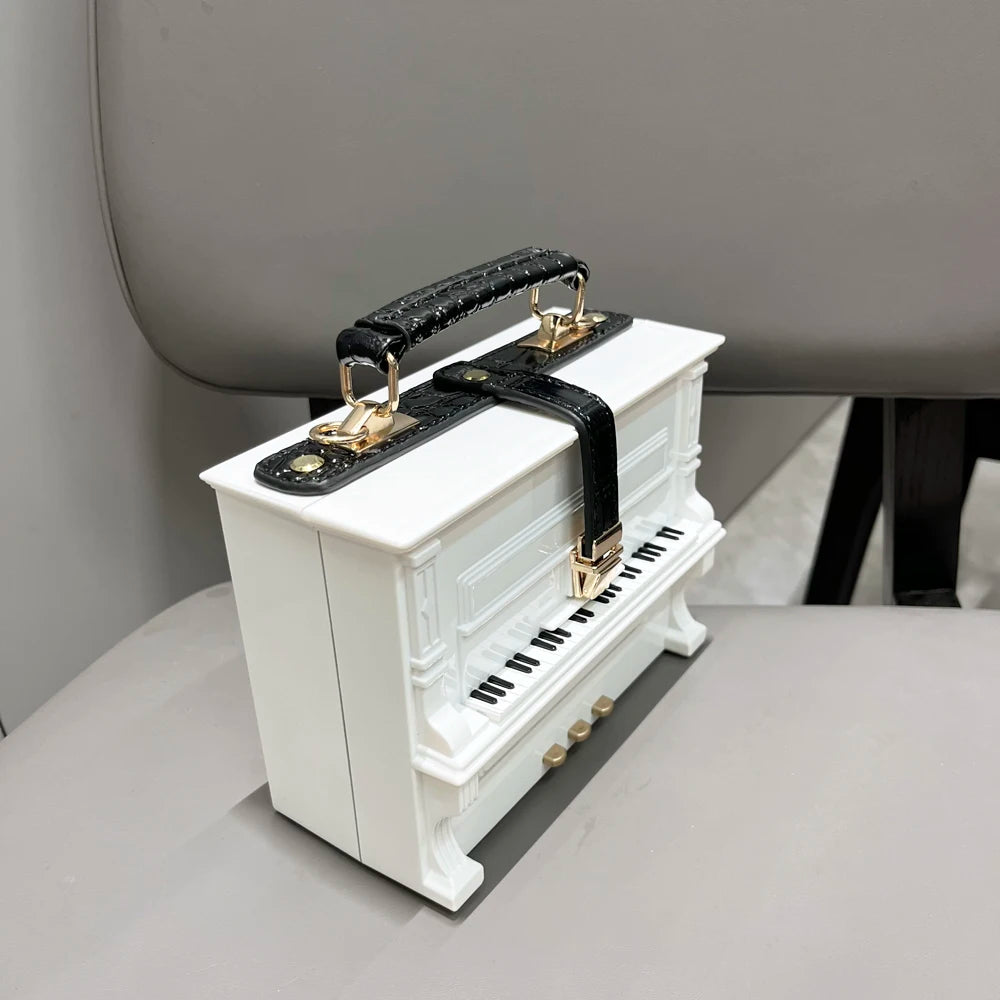 Piano Shaped Handbag for Women | Unique Clutch Statement Purse