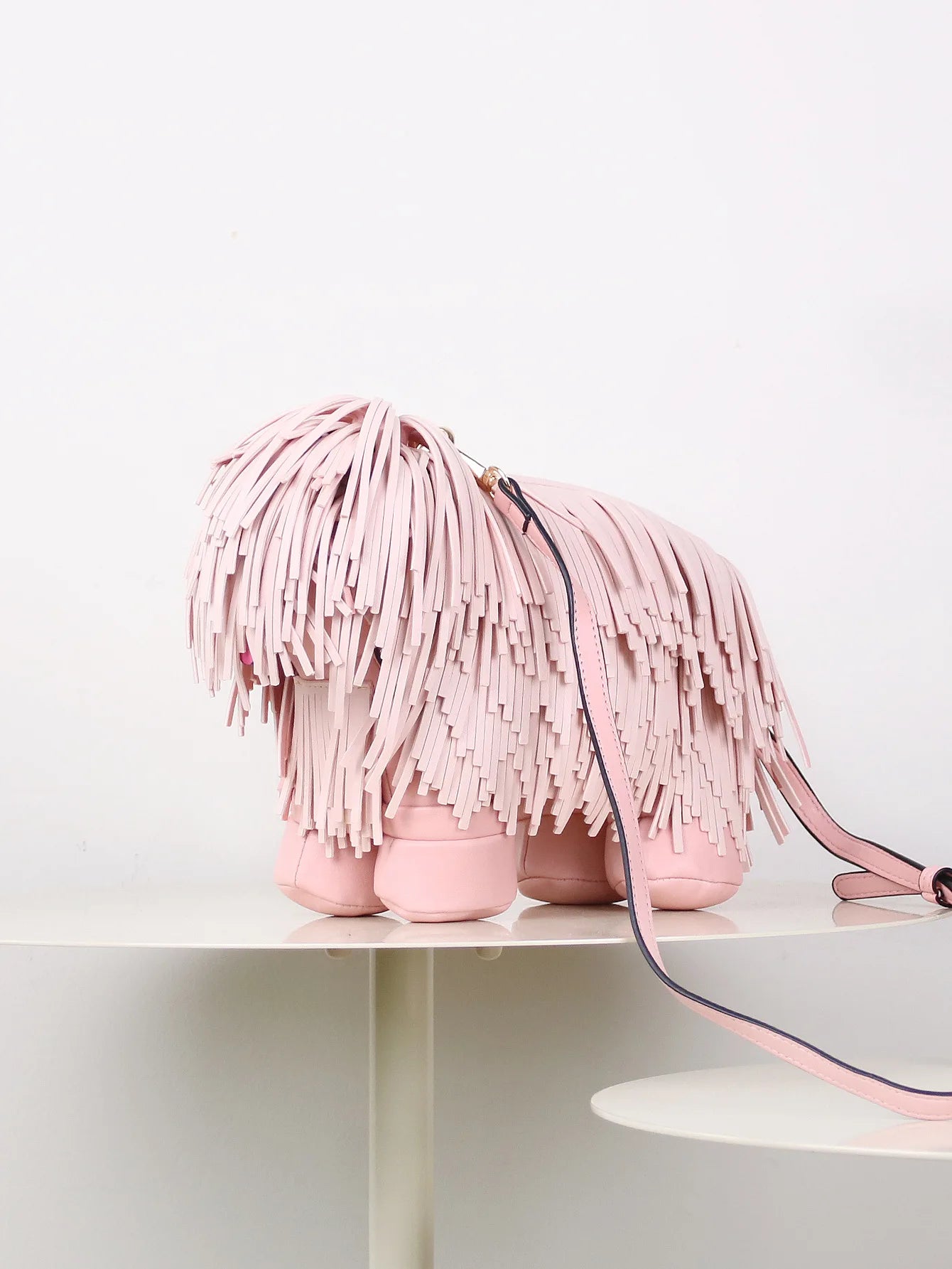 Novelty Tassel Puppy Shape Women's Shoulder Bag Crossbody Cute Cartoon Animal Shape Purses and Handbag Designer Tote Bag