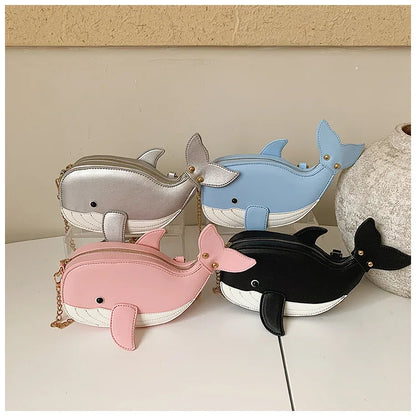 Cute Shark Crossbody & Clutch Bag | Novelty Purse for Women