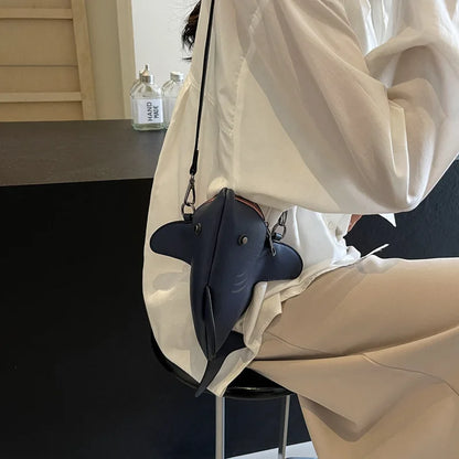 Cute Shark Crossbody Bag for Women | Unique Mini Shoulder Purse