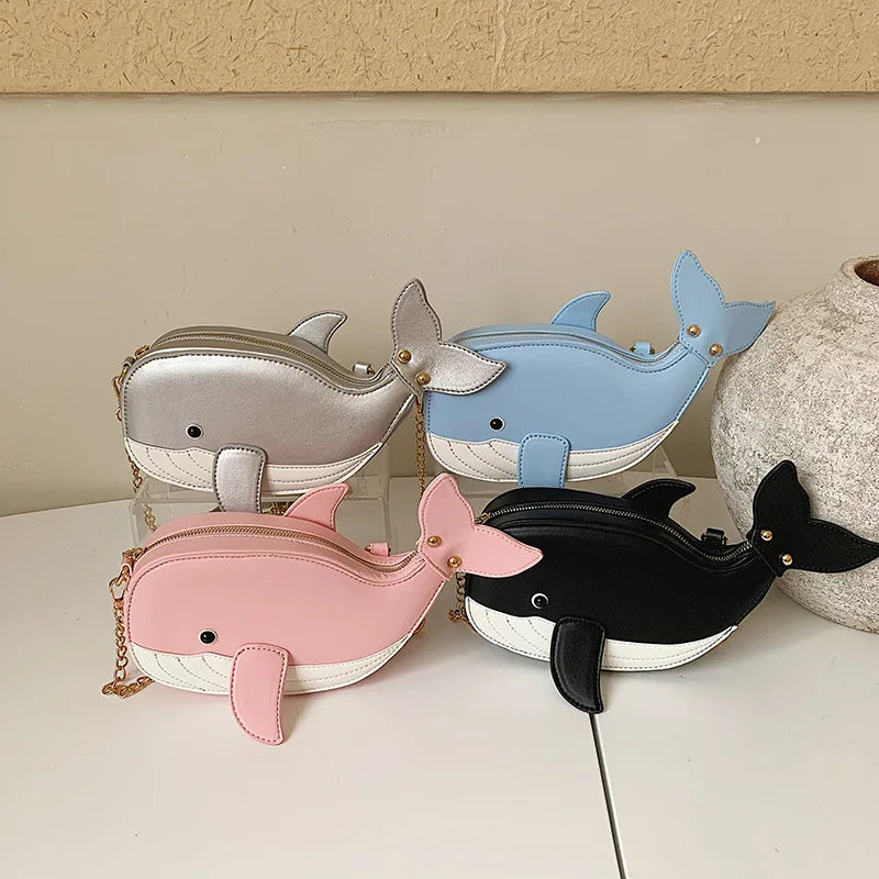 Cute Shark Crossbody & Clutch Bag | Novelty Purse for Women