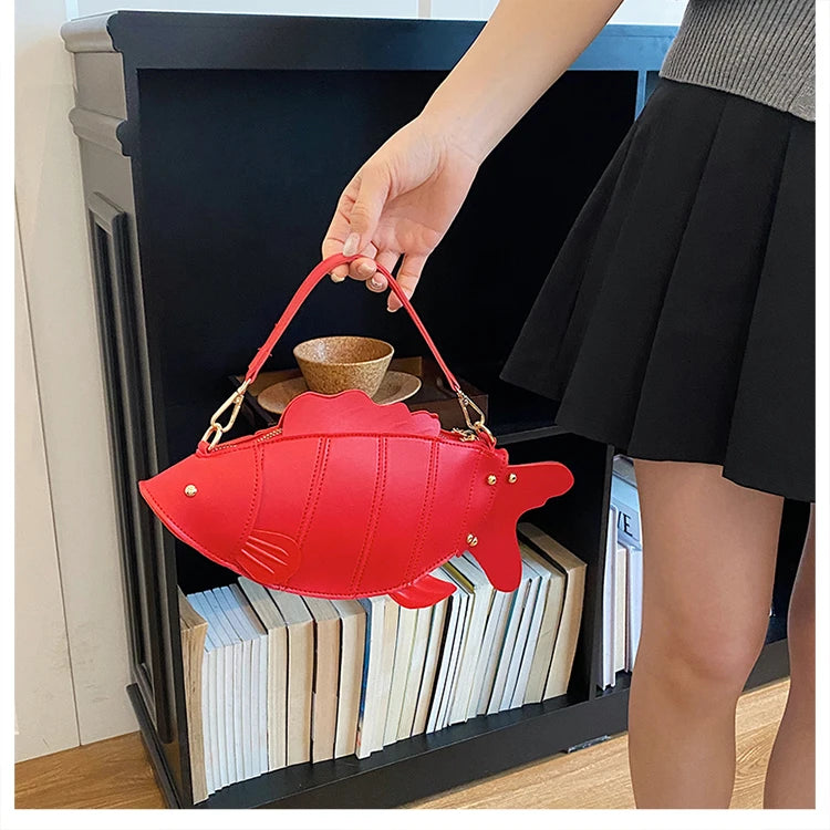 3D Fish Clutch & Crossbody Bag | Novelty Fish Purse for Women