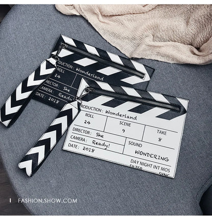 Movie Clapperboard Crossbody Bag | Cute PU Leather Clutch Purse