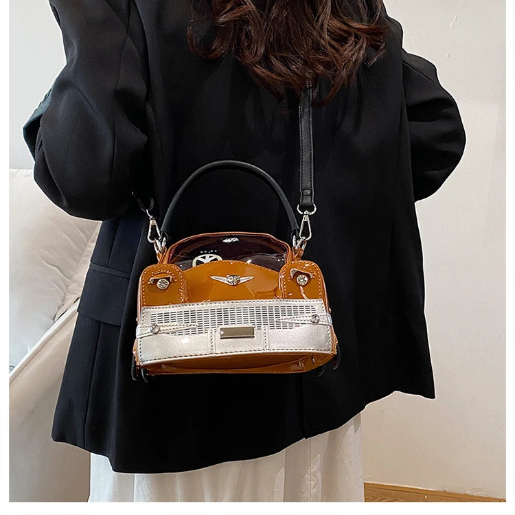 Fashion Creative PU Square Shoulder & Crossbody Bags for Women 2026 Hot SaleLarge Capacity Retro Design Personality Handbags