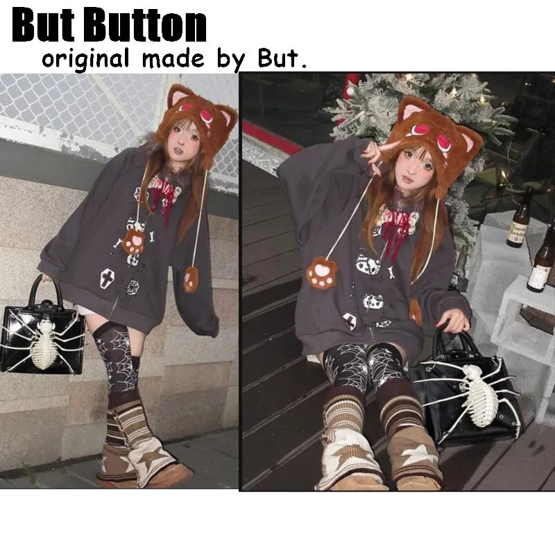 Gothic Spike Shoulder Bag | Y2K Punk Half Moon Handbag