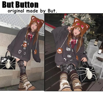 Gothic Spike Shoulder Bag | Y2K Punk Half Moon Handbag
