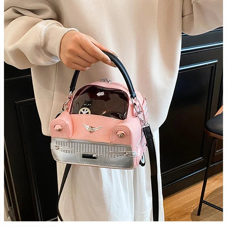 Fashion Creative PU Square Shoulder & Crossbody Bags for Women 2026 Hot SaleLarge Capacity Retro Design Personality Handbags