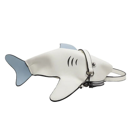 Cute Shark Crossbody Bag for Women | Unique Mini Shoulder Purse