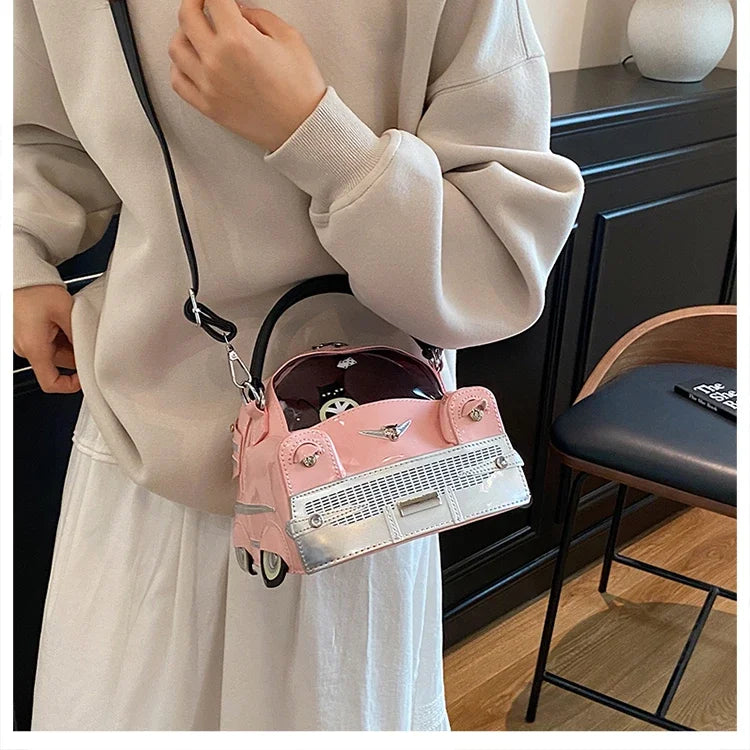 Fashion Creative PU Square Shoulder & Crossbody Bags for Women 2026 Hot SaleLarge Capacity Retro Design Personality Handbags