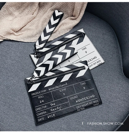 Movie Clapperboard Crossbody Bag | Cute PU Leather Clutch Purse