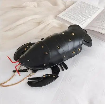 Cute Lobster Crossbody Bag for Women | PU Leather Chain Purse