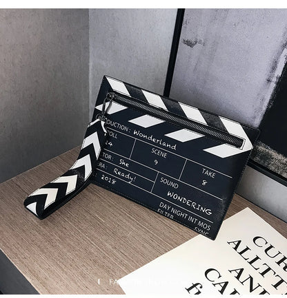 Movie Clapperboard Crossbody Bag | Cute PU Leather Clutch Purse