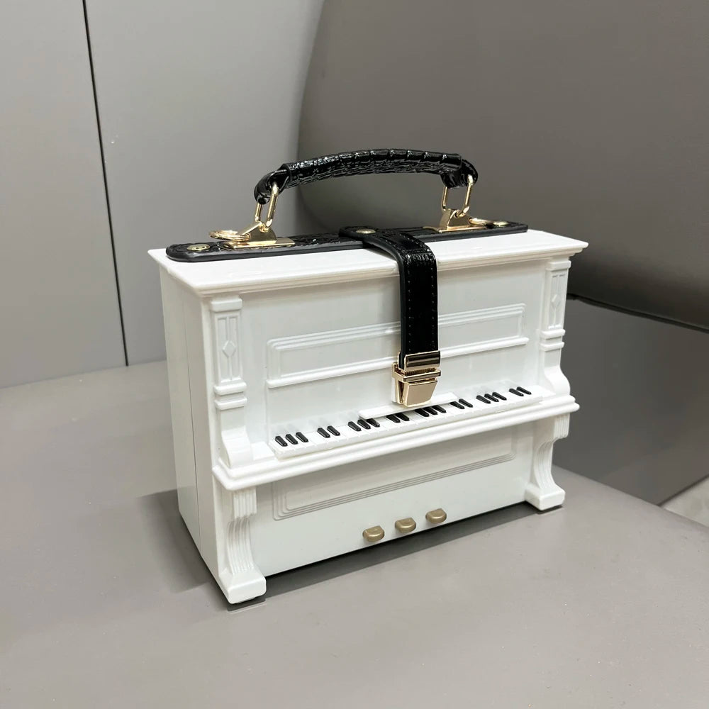 Piano Shaped Handbag for Women | Unique Clutch Statement Purse