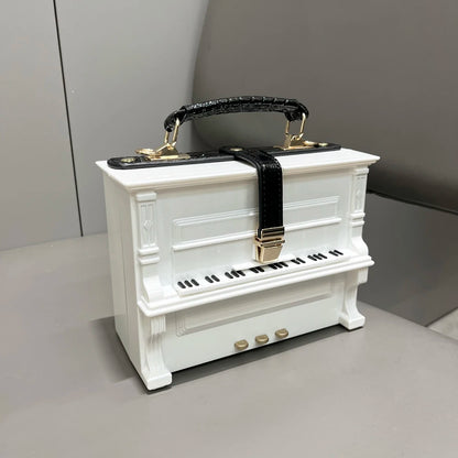 Piano Shaped Handbag for Women | Unique Clutch Statement Purse