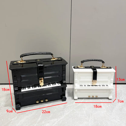 Piano Shaped Handbag for Women | Unique Clutch Statement Purse