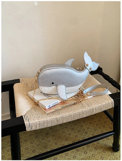 Cute Shark Crossbody & Clutch Bag | Novelty Purse for Women