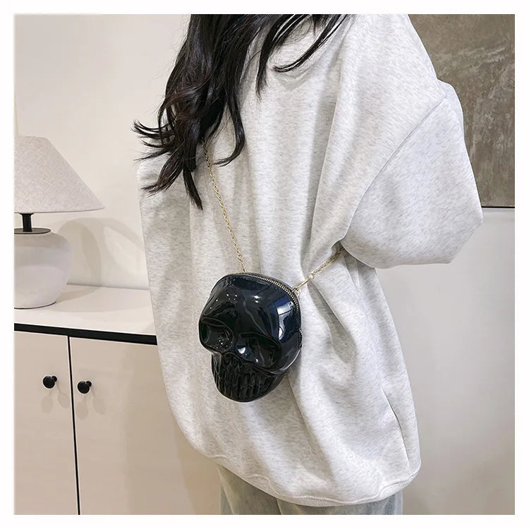Halloween Skull Crossbody Bag | Cute Gothic Novelty Purse