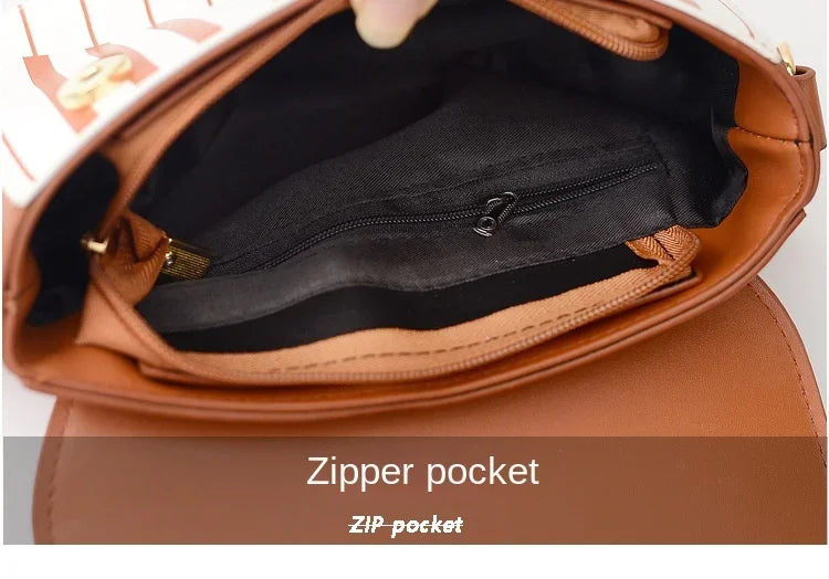 Women's Shoulder Bag Korean Piano Design Women Shoulder Bags PU Leather Messenger Bag Handbag Fashion Corssbody Bag