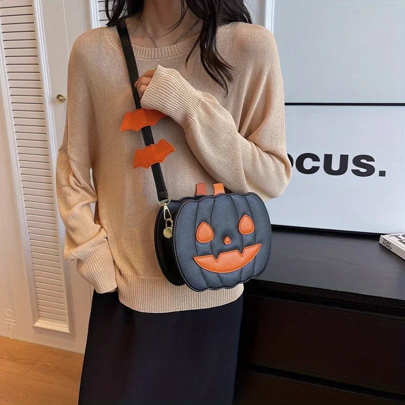 Halloween Pumpkin Crossbody Purse