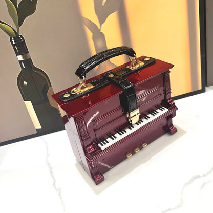 Piano Shaped Handbag for Women | Unique Clutch Statement Purse