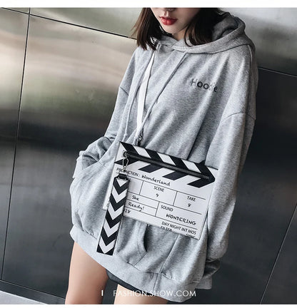 Movie Clapperboard Crossbody Bag | Cute PU Leather Clutch Purse