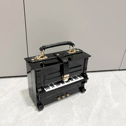 Piano Shaped Handbag for Women | Unique Clutch Statement Purse
